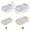 Vintage Stainless Steel Storage Tray European Style Candy Dessert Plates Serving Tray  Cafe Shop