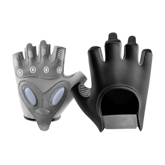 Дышащие перчатки для тренировок для мужчин и женщин, нескользящие перчатки для поднятия тяжестей, тренировок в спортзале, езды на велосипеде, перчатки для фитнеса с полупальцами