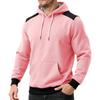 Men's Colorblock Sweatshirt Hoodie Men's Sports Large Size Casual Sweatshirt