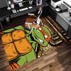 1pc Teenage Mutant Ninja Turtles Print Area Rug - Soft,Washable Non-Slip Indoor Mat for Office Chairs,Living Room,Home Office Decorative Rug