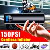 150PSI 12V Cordless Inflatable Handheld Air Pump Car Tyre Inflator LCD Digital Rechargeable Auto Emergency Motorcycle