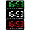 Светодиодные цифровые настенные часы с 2 будильниками, большой дисплей, будильник для гостиной, офиса, классной комнаты, тренажерного зала, магазина, декор