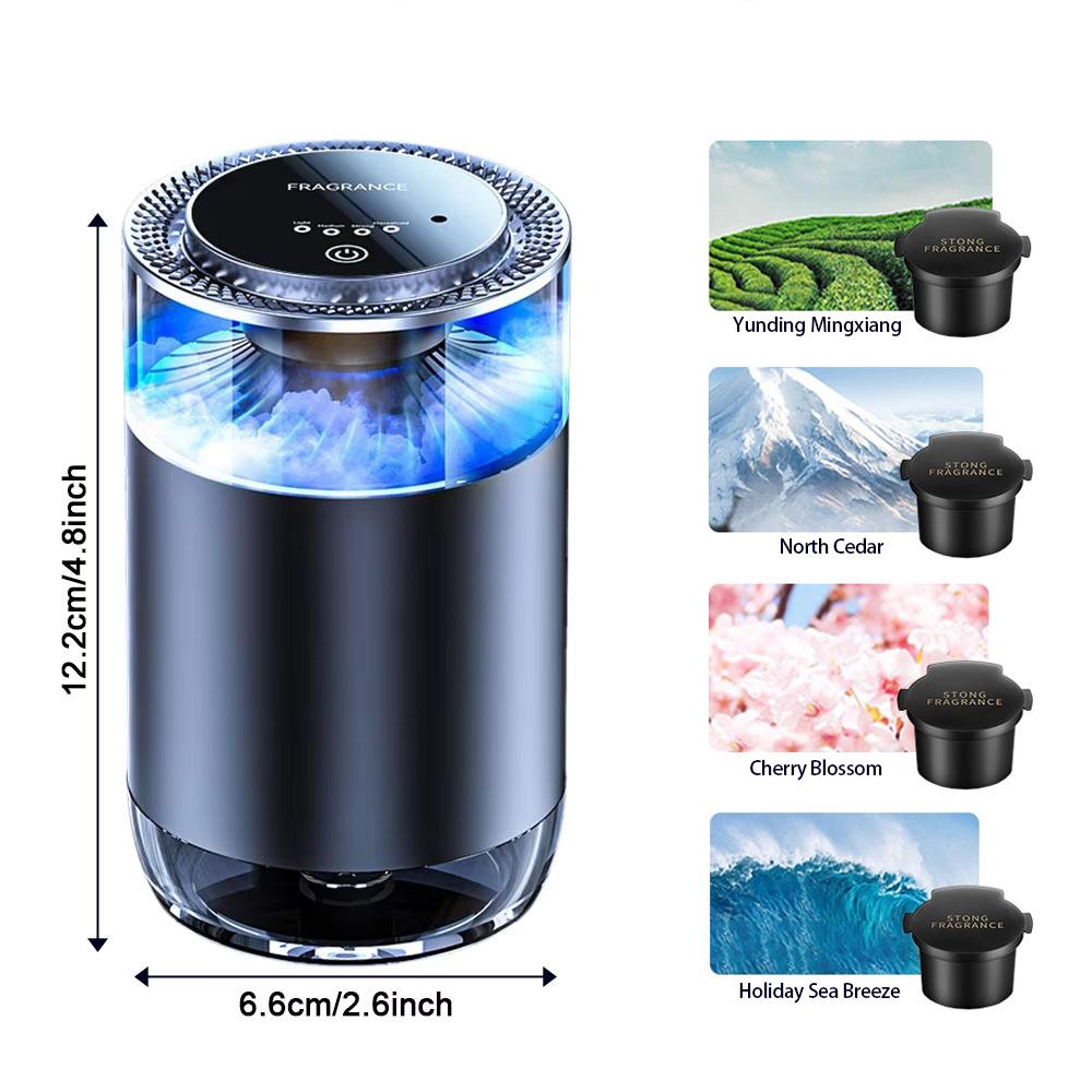 Умный автомобильный диффузор ароматов, перезаряжаемый диффузор воздуха, автоматический освежитель воздуха, облачный туман с RGB-подсветкой, дезодоратор салона автомобиля