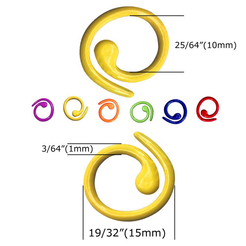 Sprout Style Metal Braided Stitch Markers for Knitting Needles - Open Ring DIY Yarn Scarf Tools