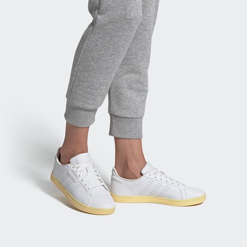 adidas Женские кроссовки Neo Courtpoint Cl X 'Белый Желтый' FW7387