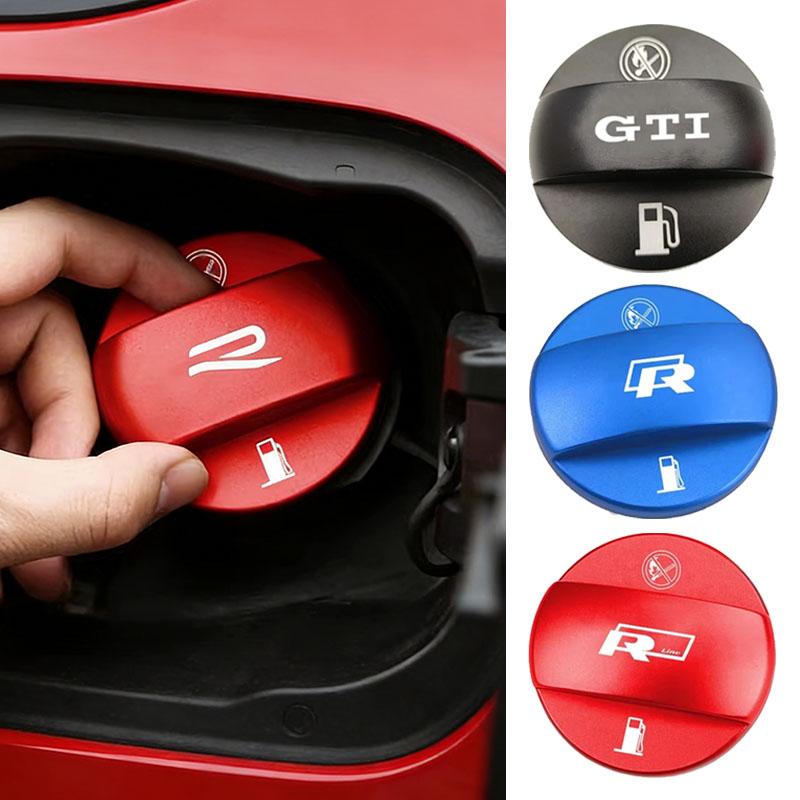 XMZSA1 Alloy Car Fuel Cap Oil Box Lid Petrol Tank Covers For Volkswagen VW Rline GTI Polo Golf 6 7 Tiguan Arteon Jetta Passat CC MK8