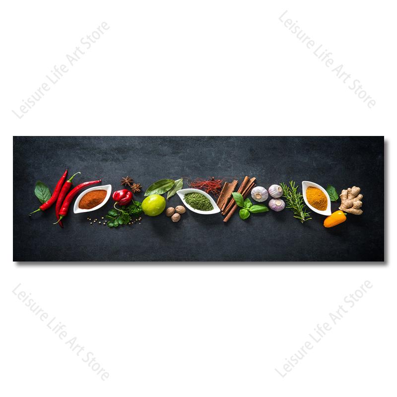 Красочные травы и специи HD картины холст картины разнообразие специй и трав на кухонном столе настенное искусство декор комнаты без рамки