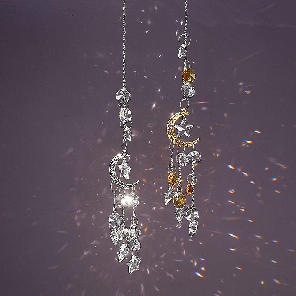 Decoration Indoor Outdoor Crystal Pendant Suncatcher Wind Chimes Hanging Ornament Handmade