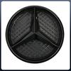 Автомобильная наклейка для Mercedes Benz Серебристо-черная Звезда на переднюю решетку в стиле OE Хромированный значок Логотип Подходит для Mercedes Benz E200 E25