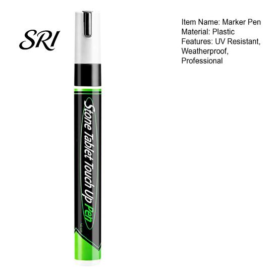 Memorial Inscription Marker Tombstone Pen with 3mm Tip Waterproof Fade-Resistant for Faded Restoration Granite Marble Repair Quick-Dry Stone