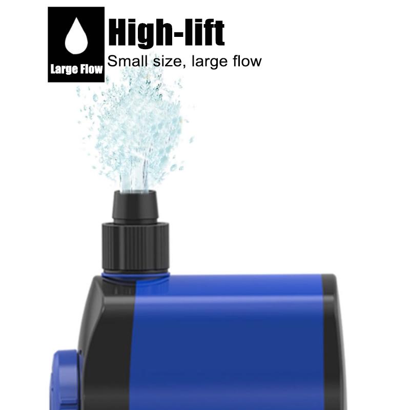 IPX8 5W/20W/35W/45W/80W Motor Submersible 0.9-3.6M 500-3500L/H Water Pump 220V