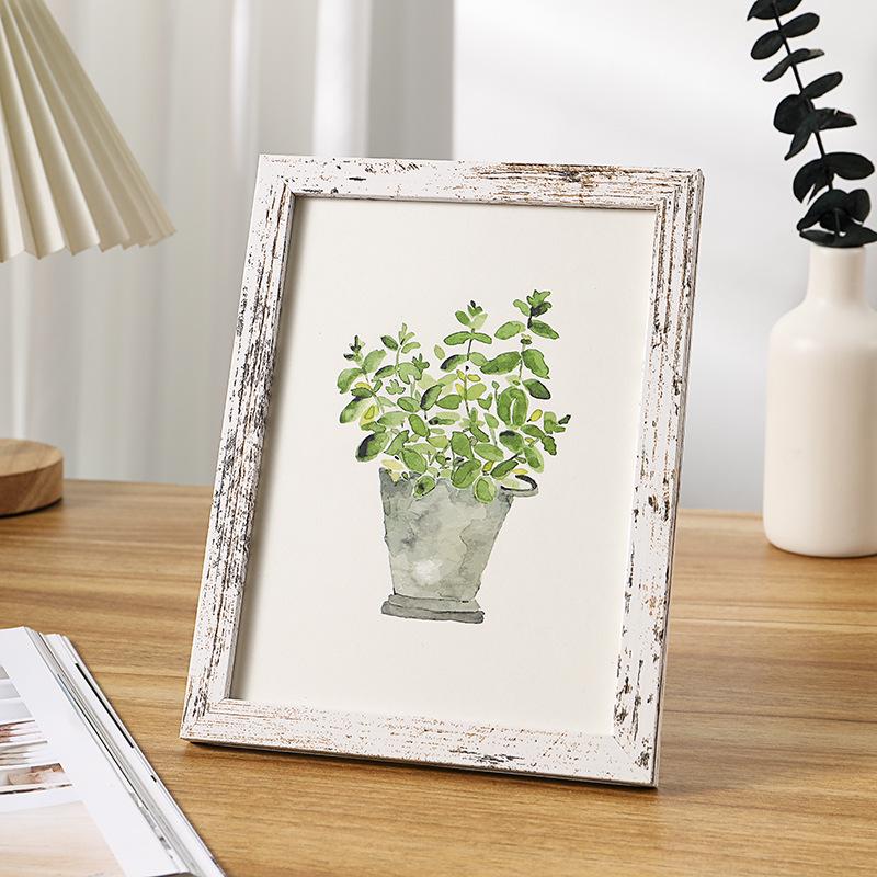 Простая деревянная подставка для фоторамки для отпечатков размером 5-10 дюймов, формата А4, настенное креативное украшение для фотографий