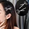 2024 New Exquisite Shiny Rhinestone Hair Clips Trendy Scissors Hairpins for Girls Korean Hair Clamps Barrettes Headwear Hair Accessories