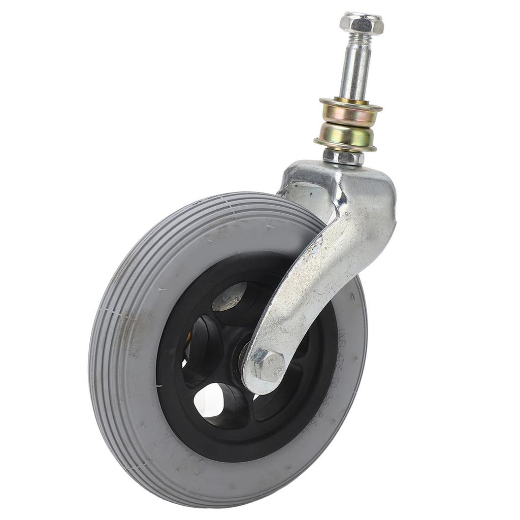 Сменное колесо для инвалидной коляски, серое, 6 дюймов, ПУ, надувное, универсальное переднее колесо для инвалидной коляски