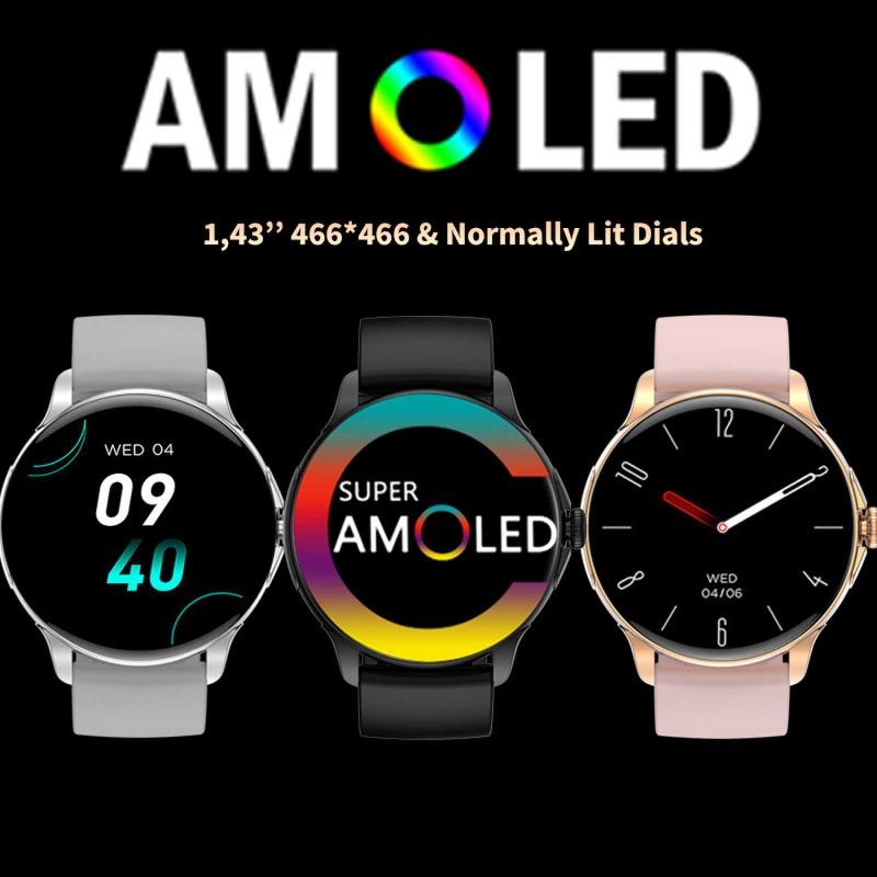 Bluetooth Call Smart Watch Women 1.43inch Amloed Watches Men Sports Fitness Tracker Heart Rate Smartwatch For Android IOS
