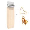 Wood Knitting Looming Kit Mini Weaving Frame with Pin Rubber Findings for Repair Clothes Mending