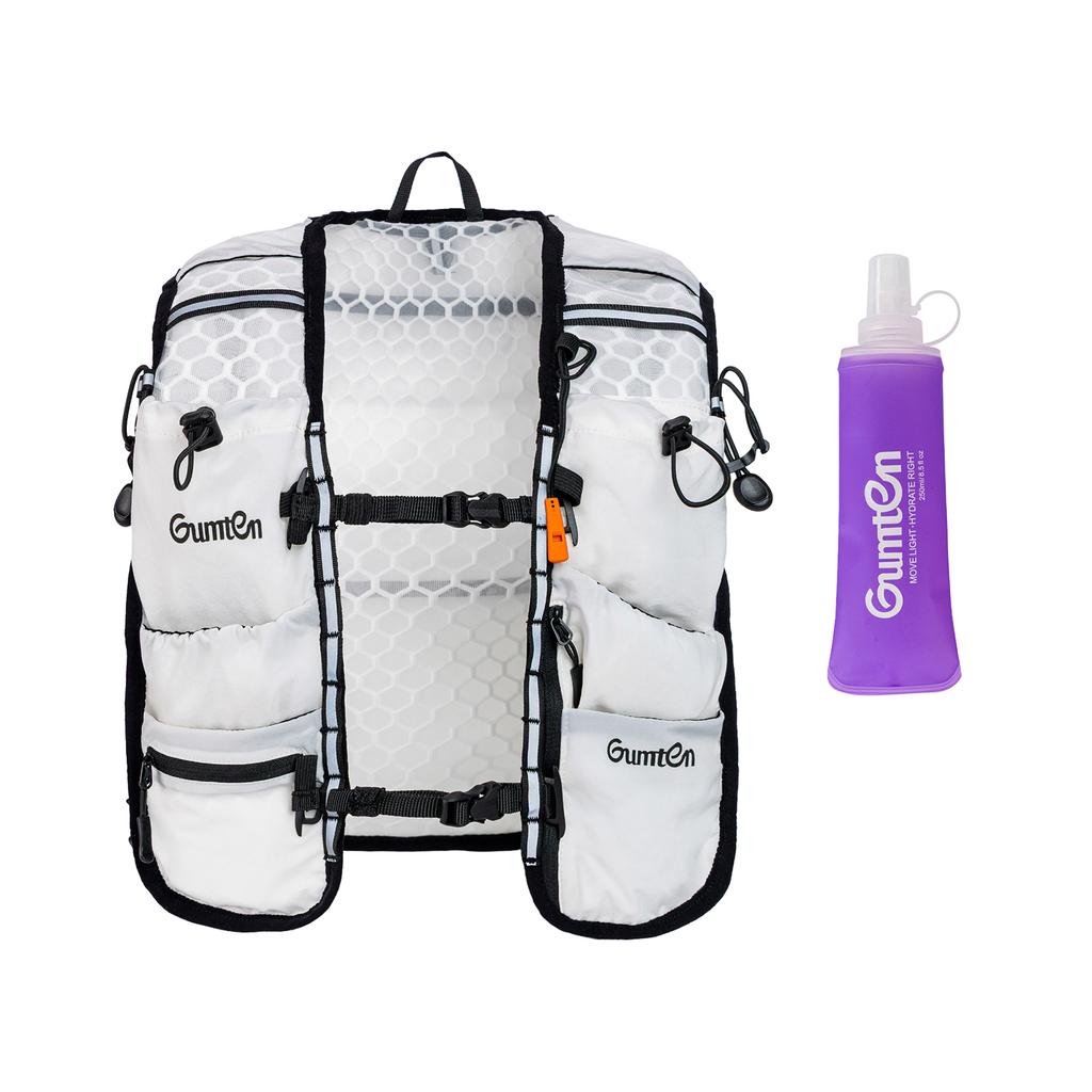 Lightweight Hydration Backpack Running Hydration Vest Hydro Water Daypack for Cycling Hiking Rave with 250ML Water Flask