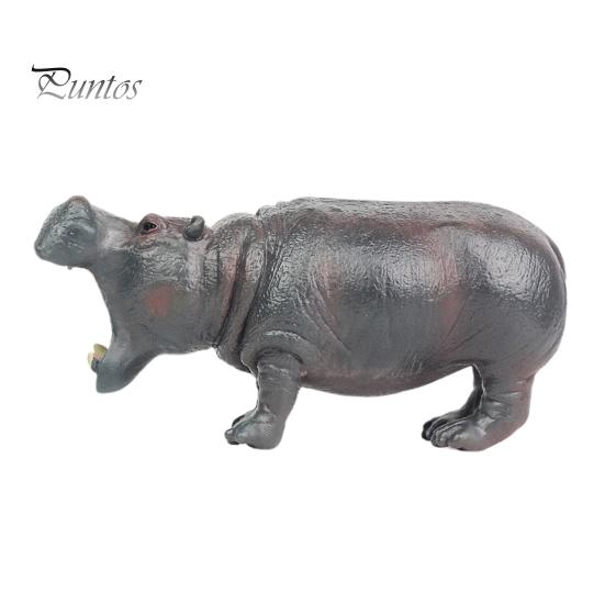 Фигурка бегемота, реалистичная модель бегемота, скульптура, настольное украшение, речная лошадь, украшение, детская развивающая игрушка в виде животного, подарок для малышей, мальчиков и девочек
