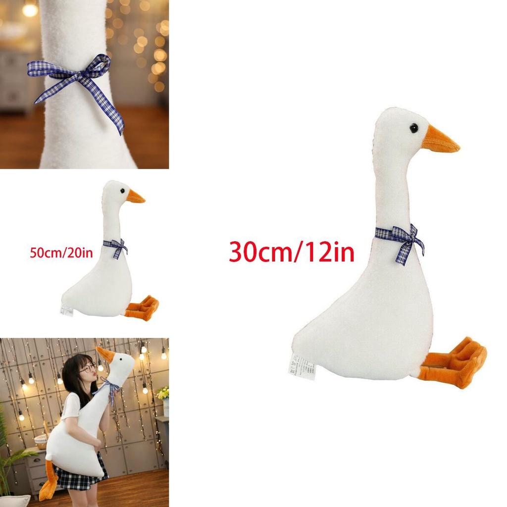 Soft White Goose Plush Doll Cute Sleeping Pillow Perfect Funny Sweet Gift For Friends