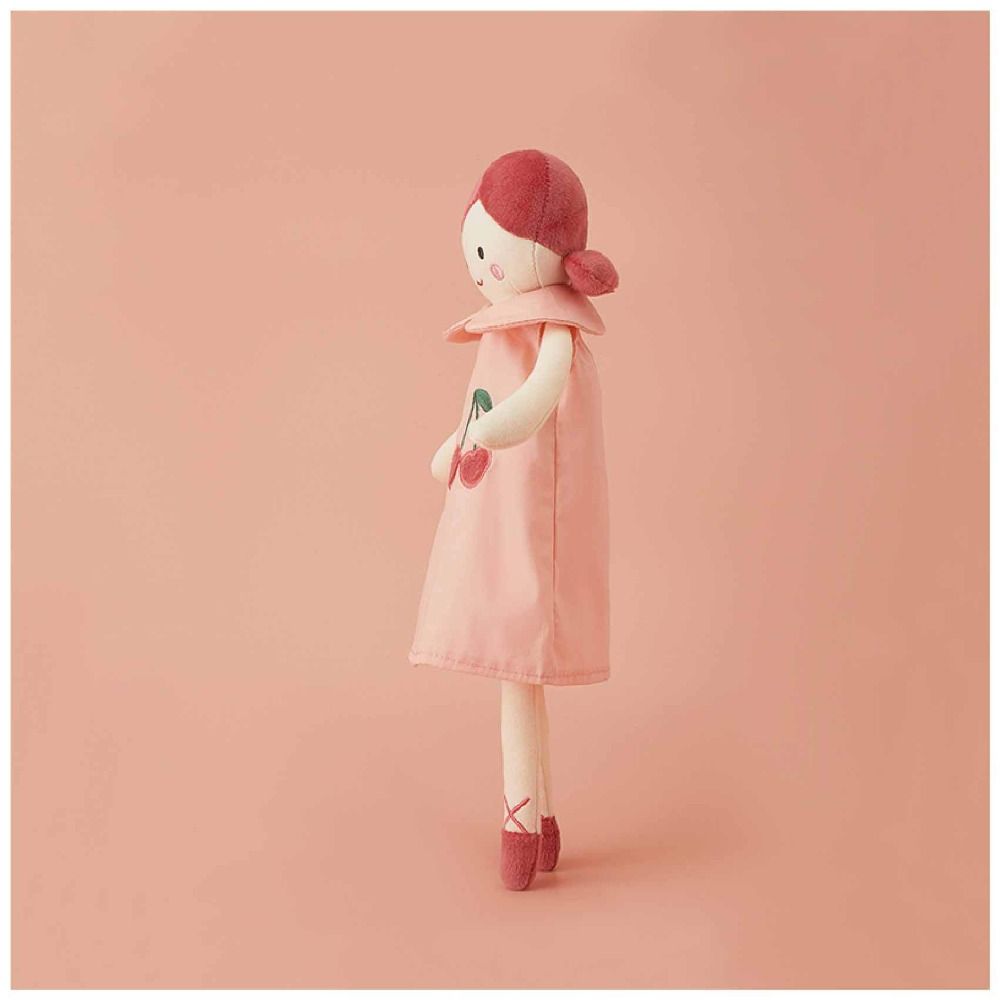 Home Decor Girl Soft Plush Toy Nortic Style Pink Dress Doll Princess Stuffed Doll  Birthday Gift