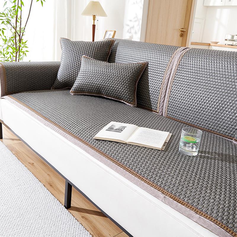 Высококачественный коврик для дивана из ротанга из полиэтилена, летняя летняя подушка, нескользящий чехол, ткань