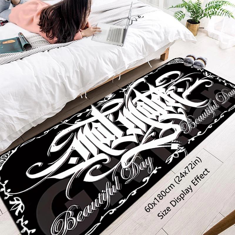 Inside Carpet Black Personality Entrance Doormat Living Room Rugs Foot Carpets Bathroom Rug Floor Mats Non-slip Hallway Mat