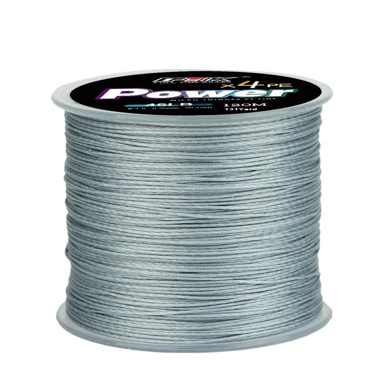 FTK 120 м PE плетеная леска 8-100 фунтов 0,1-0,4 мм 4-х прядная мультифиламентная леска PE