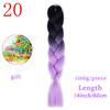 MISS WIG Ombre Oversized Hazelnut Hair 24" 100g Synthetic Crochet Braid Hair Extension Fiber