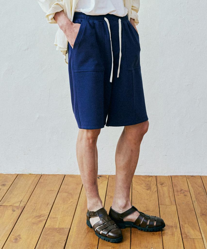 KND Front Seam Fatigue Shorts Navy