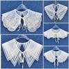 Organza Beaded Embroidery Women's & Children's Faux Collar Shawl