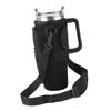 Water Bottle Bag Anti Slip Portable Double Layers Water Bottle Holder with Handle Fit for Stanley 40 Oz Insulated Tumblers Black
