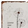 Dandelion Metal Sign Wall Decoration Vintage Rusty Wish Dandelion Wall Art
