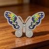 2026 Recommend Luxury Brass Plated Zircon Butterfly Brooch for Unisex Children's All Occasions Wedding Party Engagement or Gift