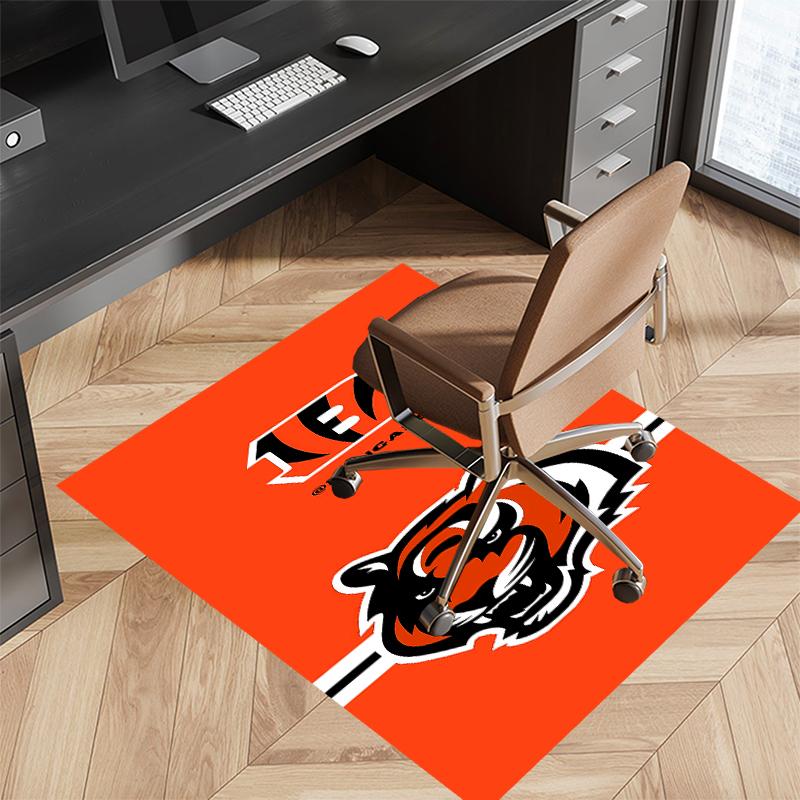 Cincinnati Bengals LOGO Printed Absorbent Washable Carpet, Non-Slip Bathroom Mats, Kitchen Rugs, Yoga Mat,Living Room Entrance, Camping Picnic Rugs