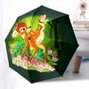 Автоматический складной зонт Bambi, Бабочка - 8 спиц, Портативный складной зонт с пластиковой ручкой, Подходит для отдыха и Hal