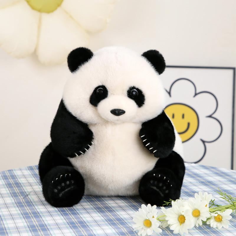 Adorable Authentic Plush Panda Toy Soft Stuffed Animal Gift For Girlfriend 35cm 45cm Options Available