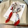 New Imitation Silk Korean Style Square Scarf Clavicle Decoration Small Scarf for Women Fashion Scarf for Women Kidding Bag
