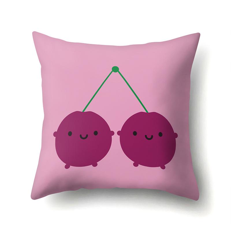 Крутая летняя фруктовая полиэстеровая наволочка, украшение для автомобиля, принт для дома, маленькая свежая милая наволочка