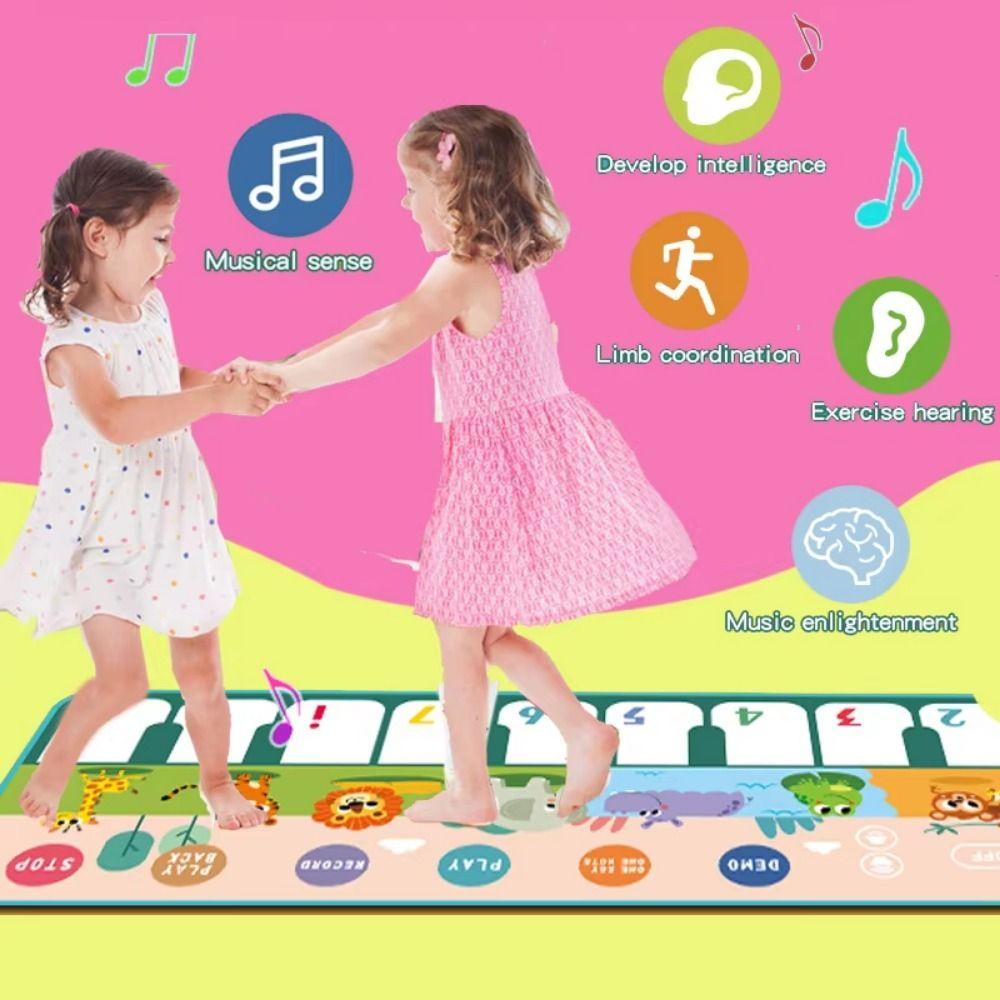 Learning Music Floor Keyboard Dance Mat Multifunctional Electronic Musical Toys  Girls/Boys
