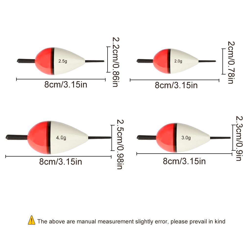 FTK Набор рыболовных поплавков 4 шт. Рыболовные аксессуары Поплавки из ЭВА Рыболовные снасти Поплавки 2 г-5 г