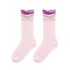 Female Spring and Autumn Double Mouth Roll Edge Long Tube Stack Socks