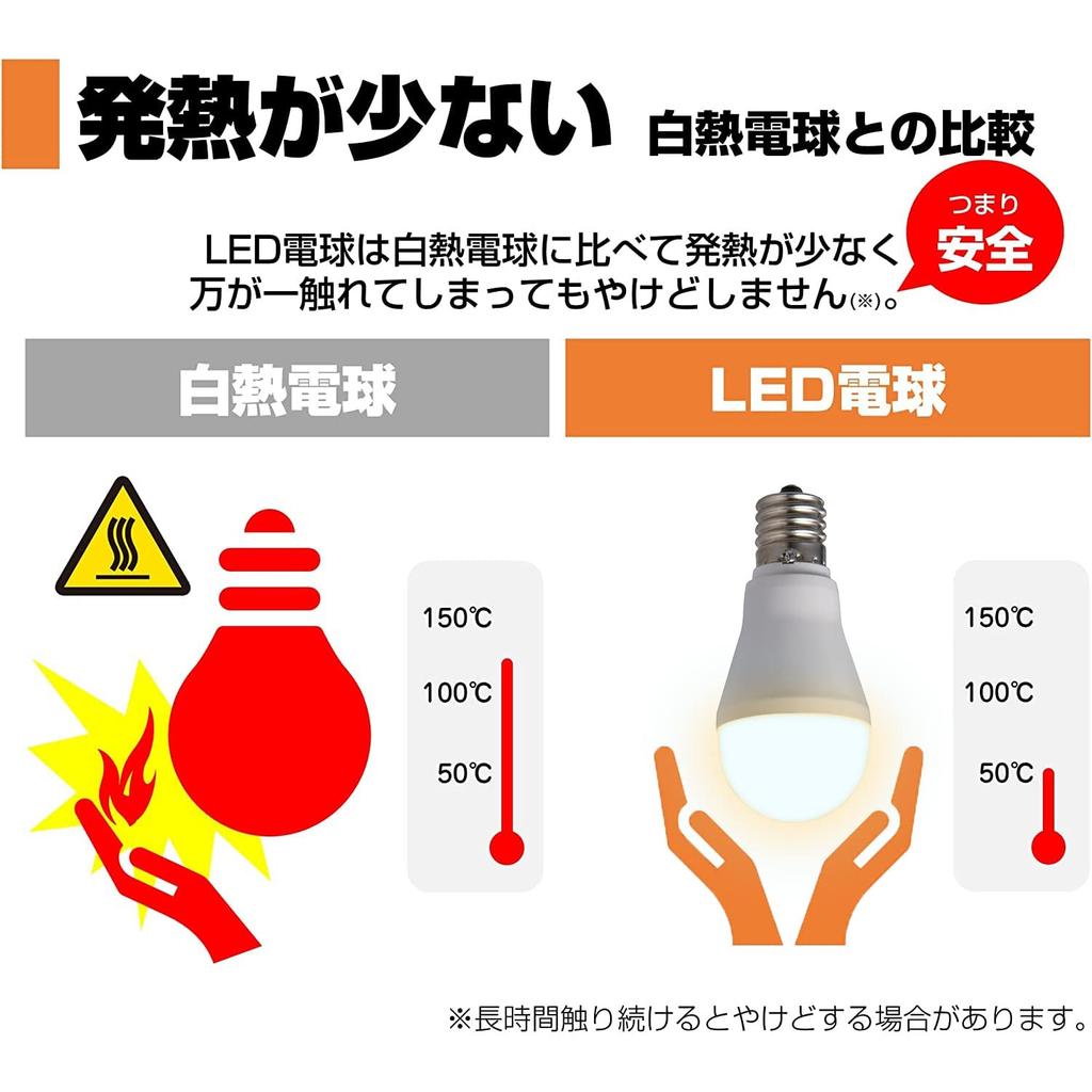 ELPA LED Bulb Mini Krypton Type E17 Bulb Color Equivalent Indoor Use LDA4L-G-E17-G4104