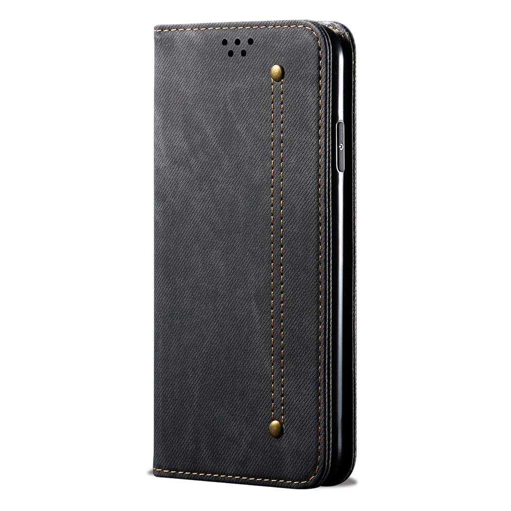 For Honor Magic5 Pro Wallet Function Jeans Cloth Texture Phone Case PU Leather Stand Phone Cover Shell