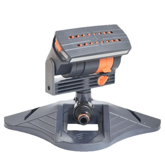 Газонный дождеватель 16 отверстий Дождеватель с колышком для грунта Регулируемый 4 режима распыления Садовый дождеватель для полива растений во дворе, на газонах, овощей