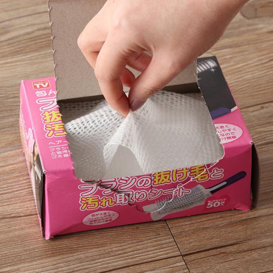 50 шт. Профессиональный сетчатый нетканый чистящий лист для выпадения волос, расческа с подушкой безопасности, чистящий лист для сбора падающих волос, защита от выпадения волос