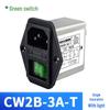 Фильтр-разветвитель питания CW2B 10A/6A/3A с красно-зелено-черным переключателем, 220В AC, предохранитель IEC, 3-в-1