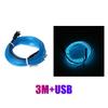 300CM Car Interior EL Wiring Neon Strip LED Decorative Lamp DIY Light for Dashboard Door Footwell Auto Decoration