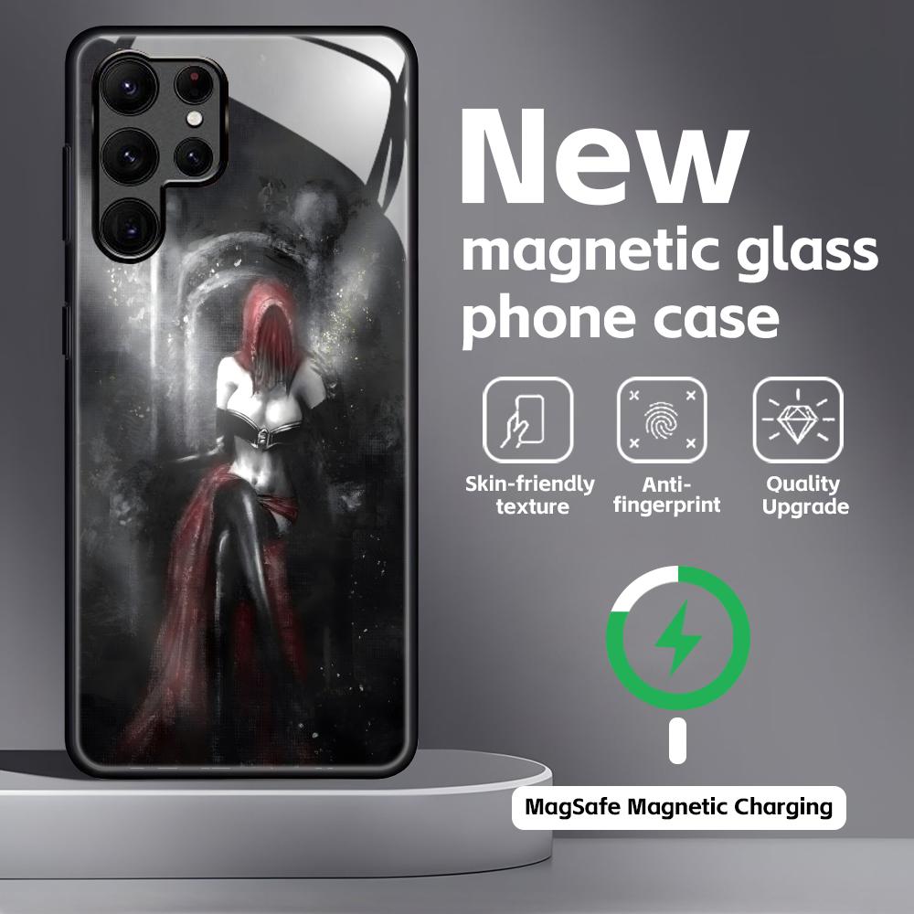 Classic game DARK SOULS Phone Case For Samsung S26 S25 S24 S23 S22 S21 Plus Ultra Note20 Glass Magnetic Case