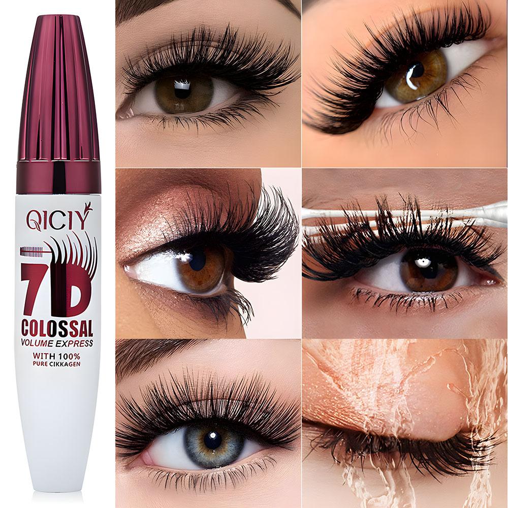 7D Volumizing Mascara Super Black Водостойкая Стойкая Тушь Удлиняющая Подкручивающая Тушь Для Глаз Черная Для Всех Типов Кожи Макияж Для Увеличения Глаз