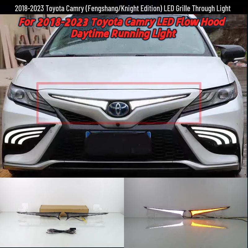 Светодиодные решетчатые огни для капота Toyota Camry 2018-2023